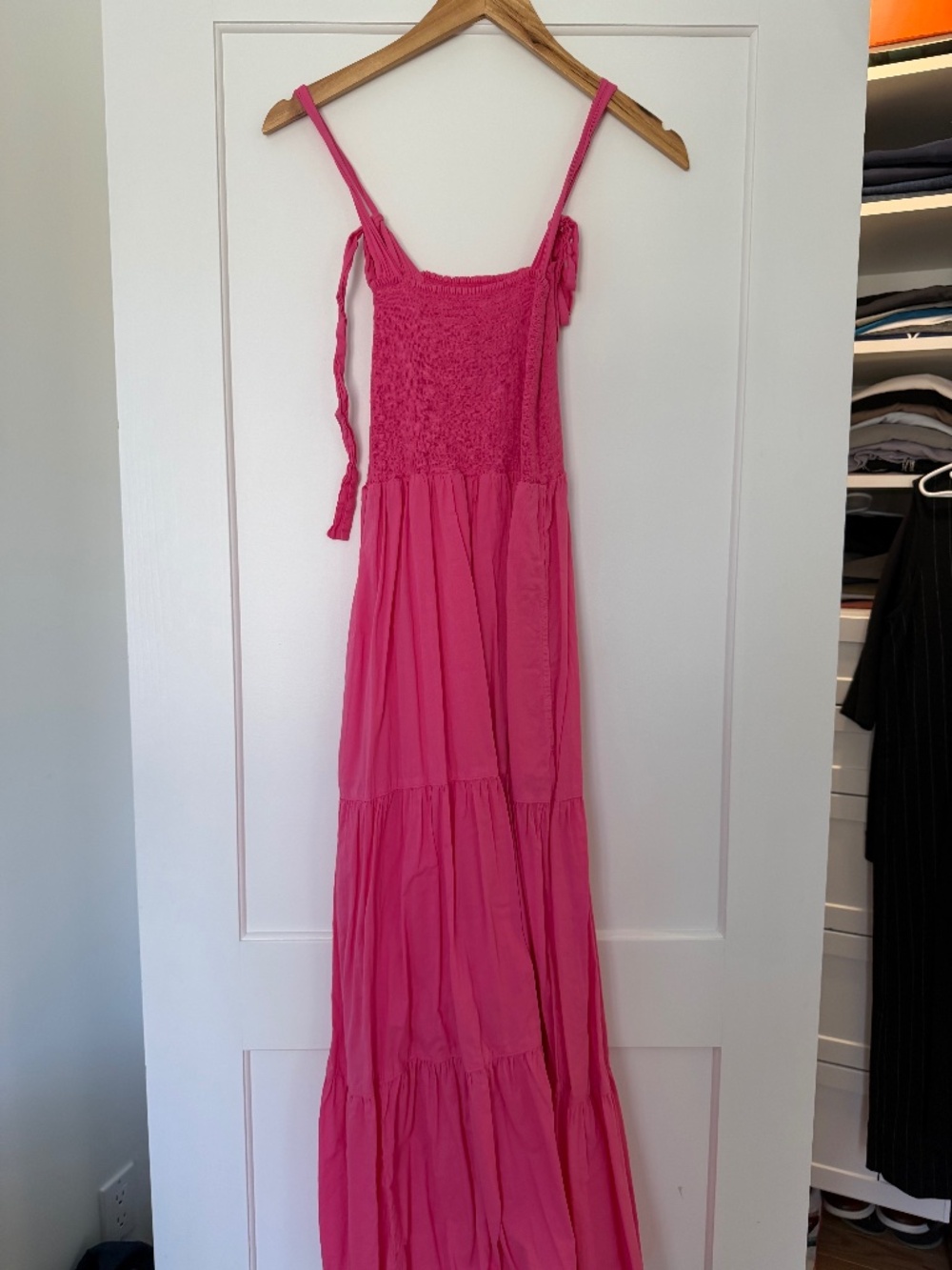 Xirena Smocked Midi Dress - Pink